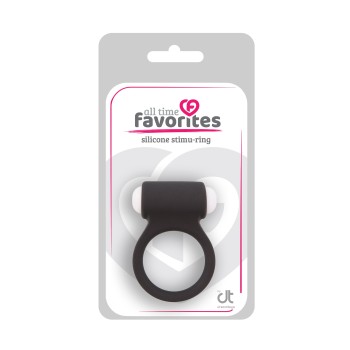LIT-UP SILICONE STIMU RING 3 BLACK