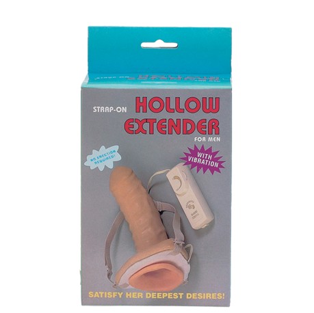 Strap-On Oco Hollow Extender com Vib. 