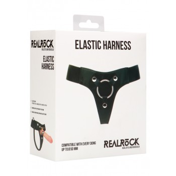 Arnês em Pele Strap-On Elástico RealRock Arnês em Pele Strap-On Elástico RealRock